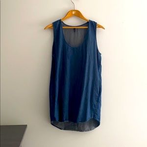 Chambray Tunic with Pockets